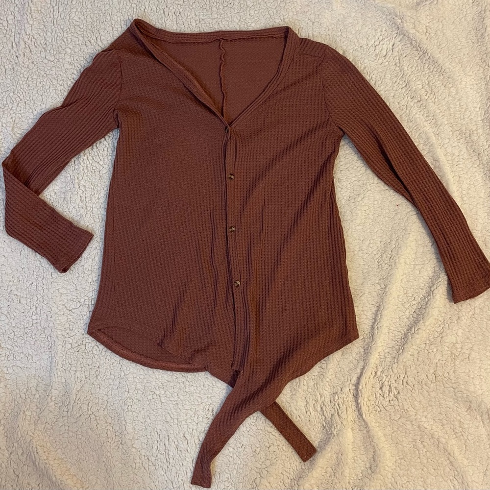 Long sleeve, rustic shirt